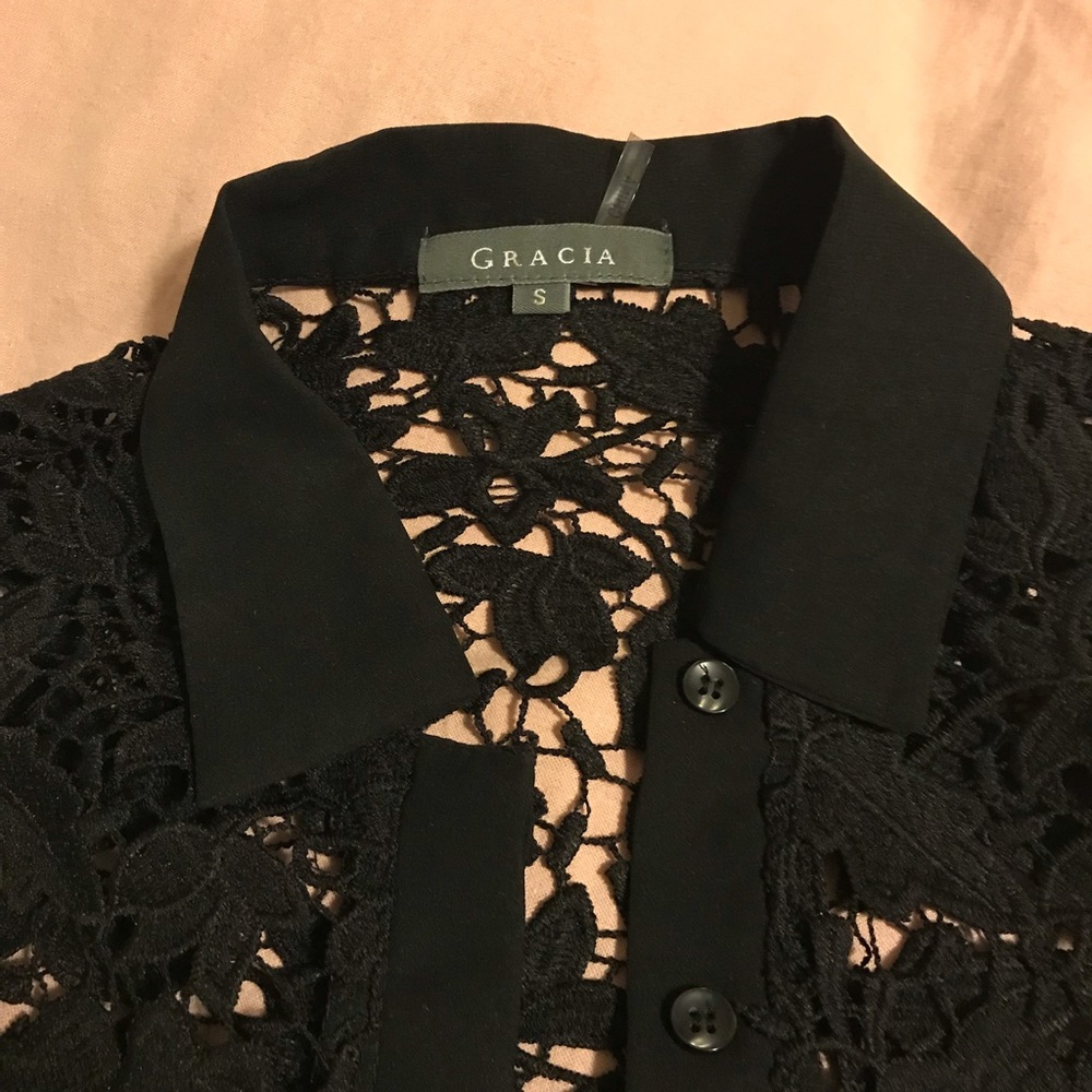 Dress Button Down Top - Picture 2 of 3